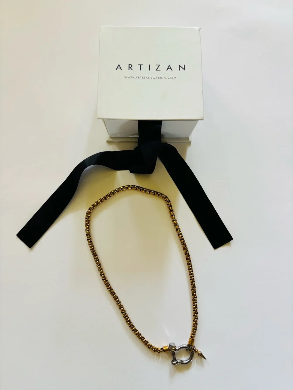 Artizan Joyeria Herradura Mix Necklace Silver Clasp Women’s Jewelry Stainless